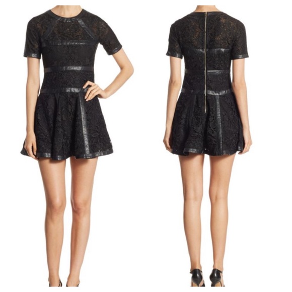 The Kooples Dresses & Skirts - The Kooples Fit-&-Flare Lace Dress Black